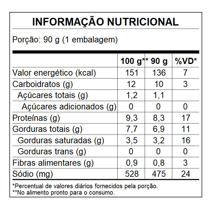 EMPADINHA DE TAPIOCA (PALMITO)
