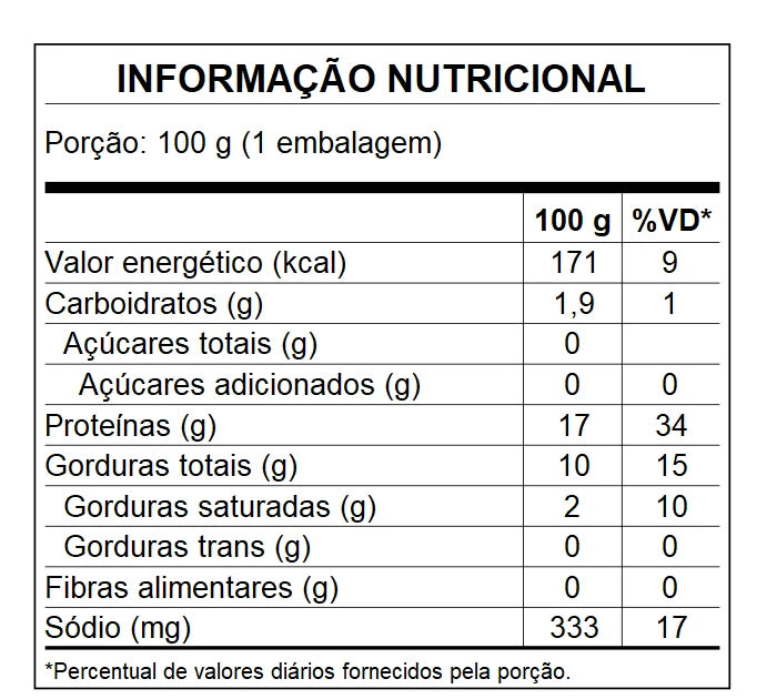 PORÇÃO DE FILÉ DE FRANGO GRELHADO 100GR