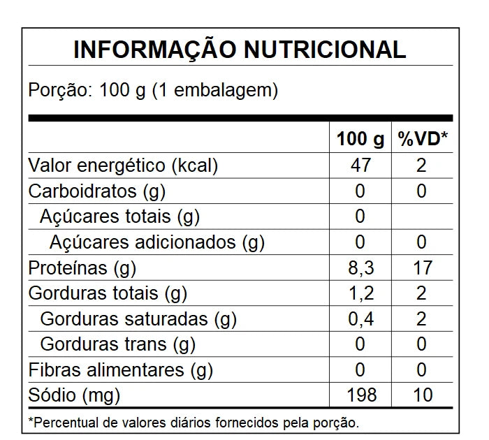 PORÇÃO DE FRANGO DESFIADO 100GR