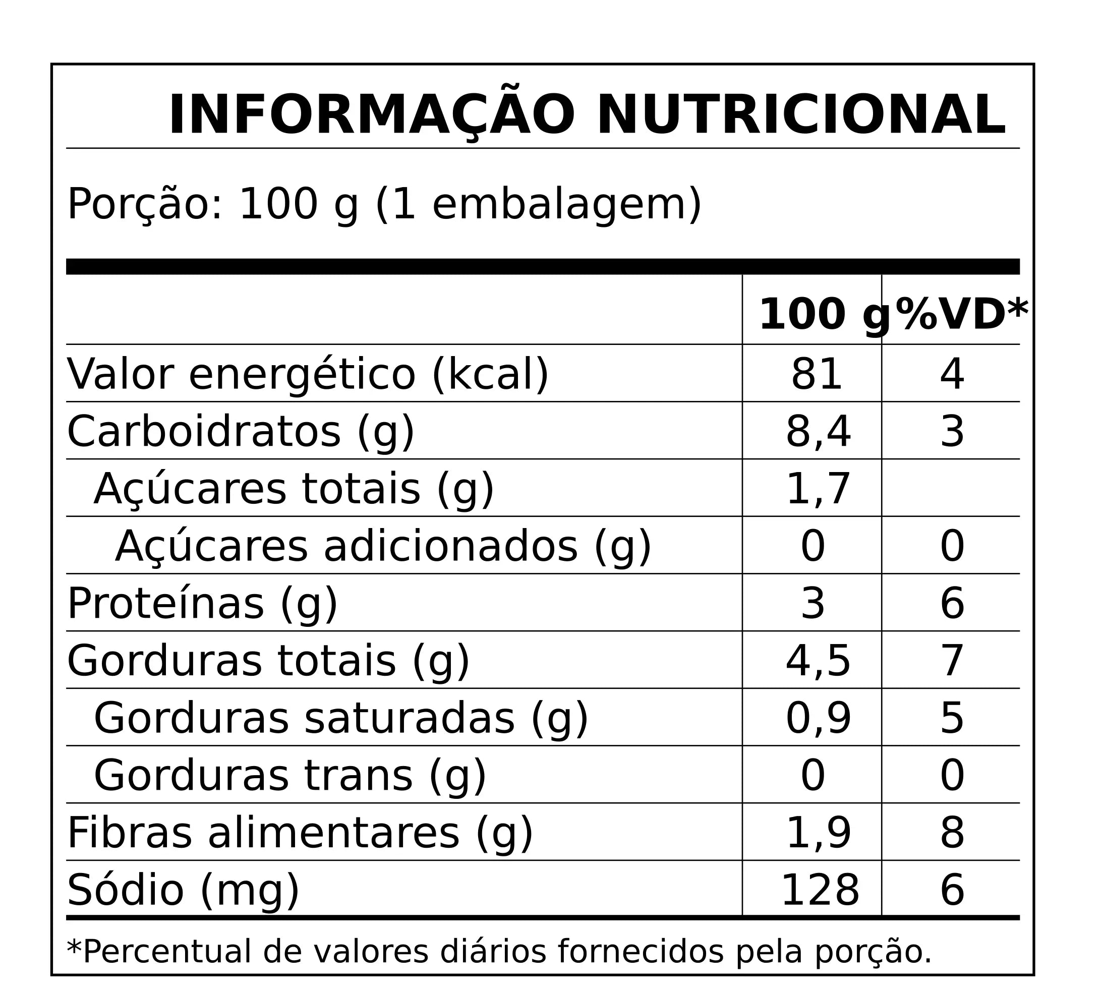 PORÇÃO DE STROGONOFF VEGETARIANO 100GR